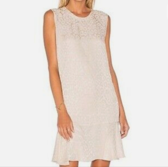 BCBGMaxAzria Dresses & Skirts - BCBGMaxAzria Ivory Sheridan Leopard Print Silk Blend Dress XS
